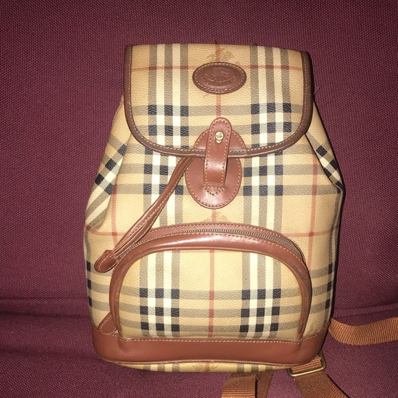 burberry backpack vintage